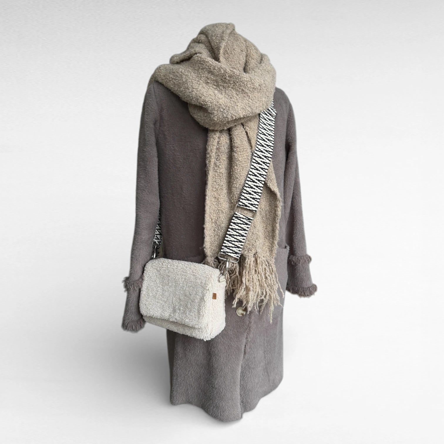 2 in 1 Tasche Miyu | Nordic Teddy | Beige