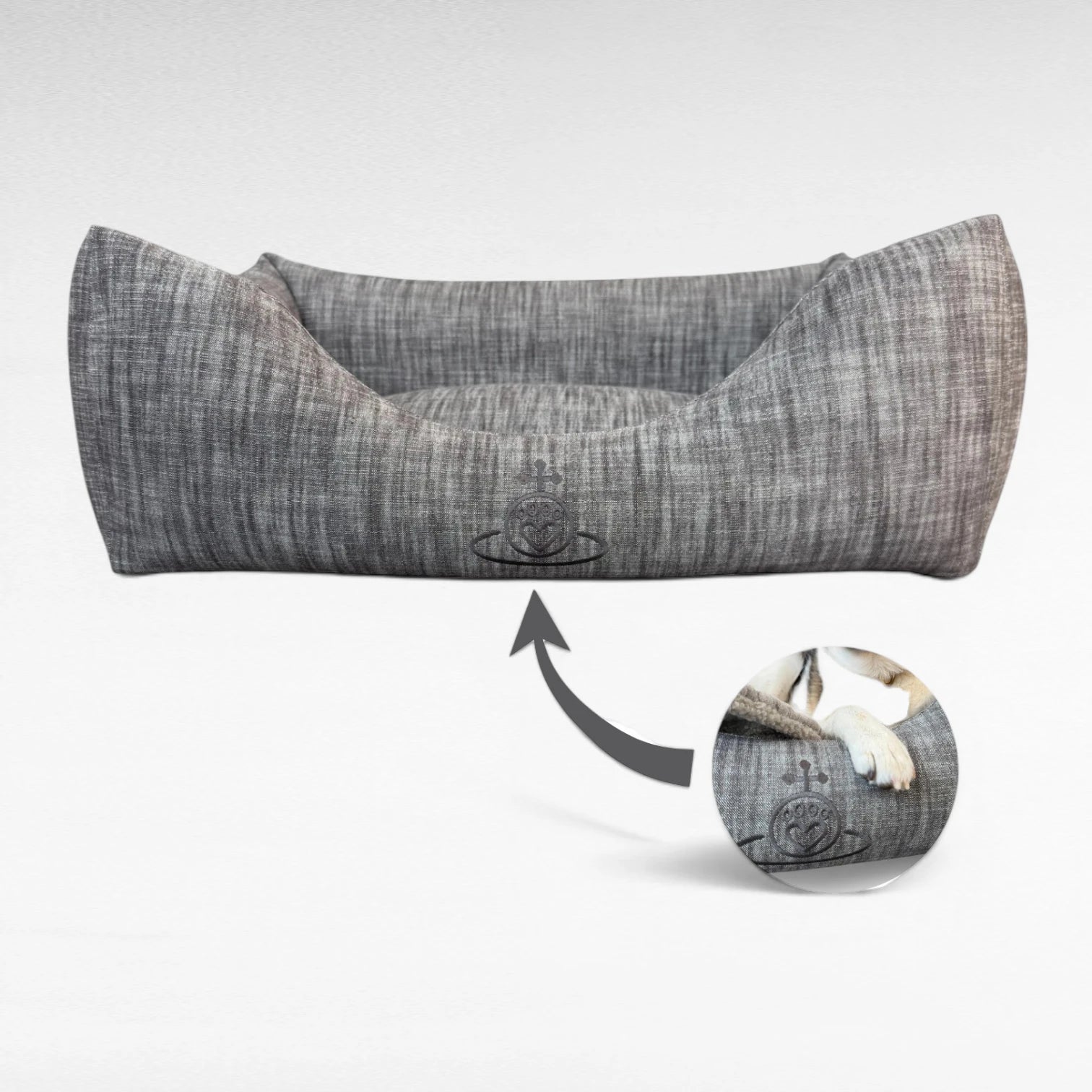 Hundebett Ema | Cozy Cotton Stickerei