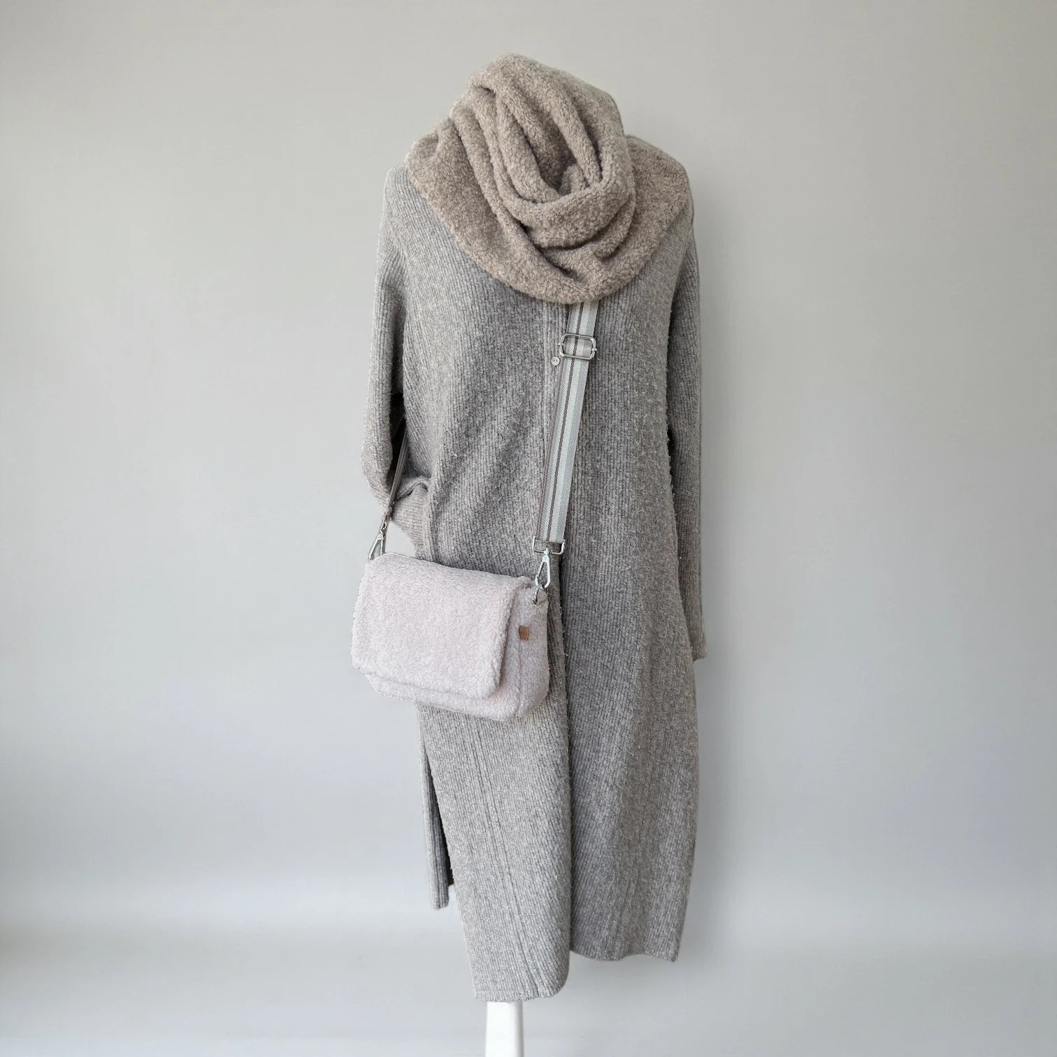 2 in 1 Tasche Miyu | Nordic Teddy | Beige