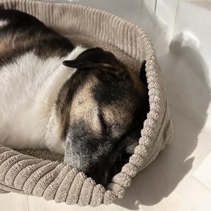 schlafsack hunde Vielseitiger Kuscheltraum für deinen Vierbeiner in trendigem Cordlook – YUNA