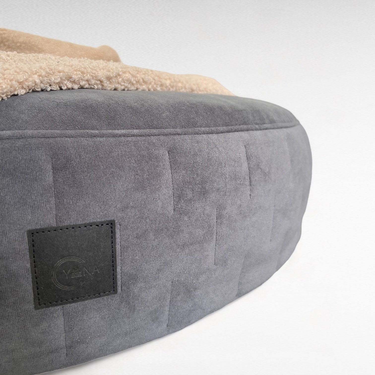 Wechselbezug rundes Hundebett | Yuna© Design | Cozy Velours