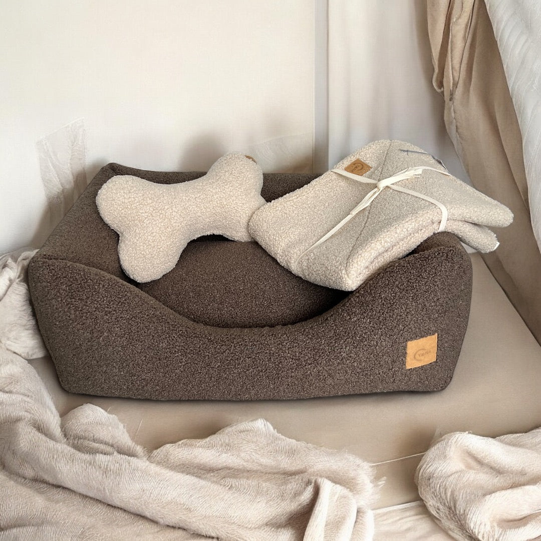 Hundebett Ema | Extra kuschelig | Bezug Cuddly Teddy