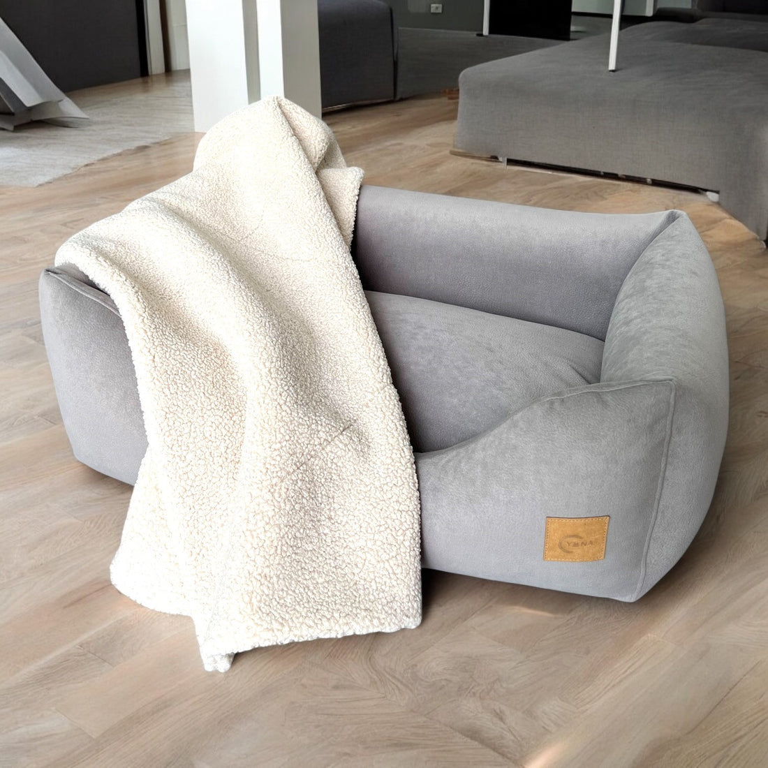 Hundebett Inu  | Cooler Leder Look