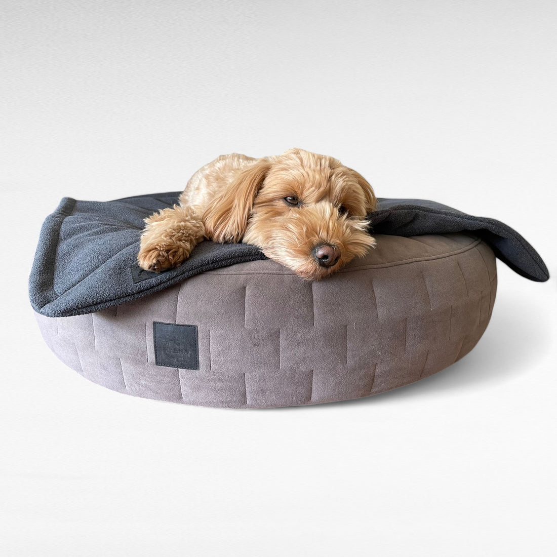 Wechselbezug rundes Hundebett | Yuna© Design | Cozy Velours