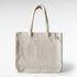 Rechteckiger Shopper aus Teddyfell in Farbe beige mit neutralem Hintergrund