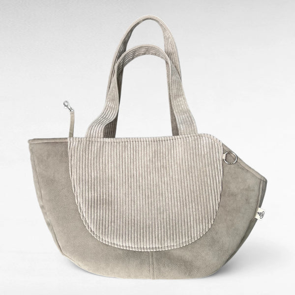 Hundetasche Mika | Hundetragetasche & Körbchen bis 5 kg | Beige