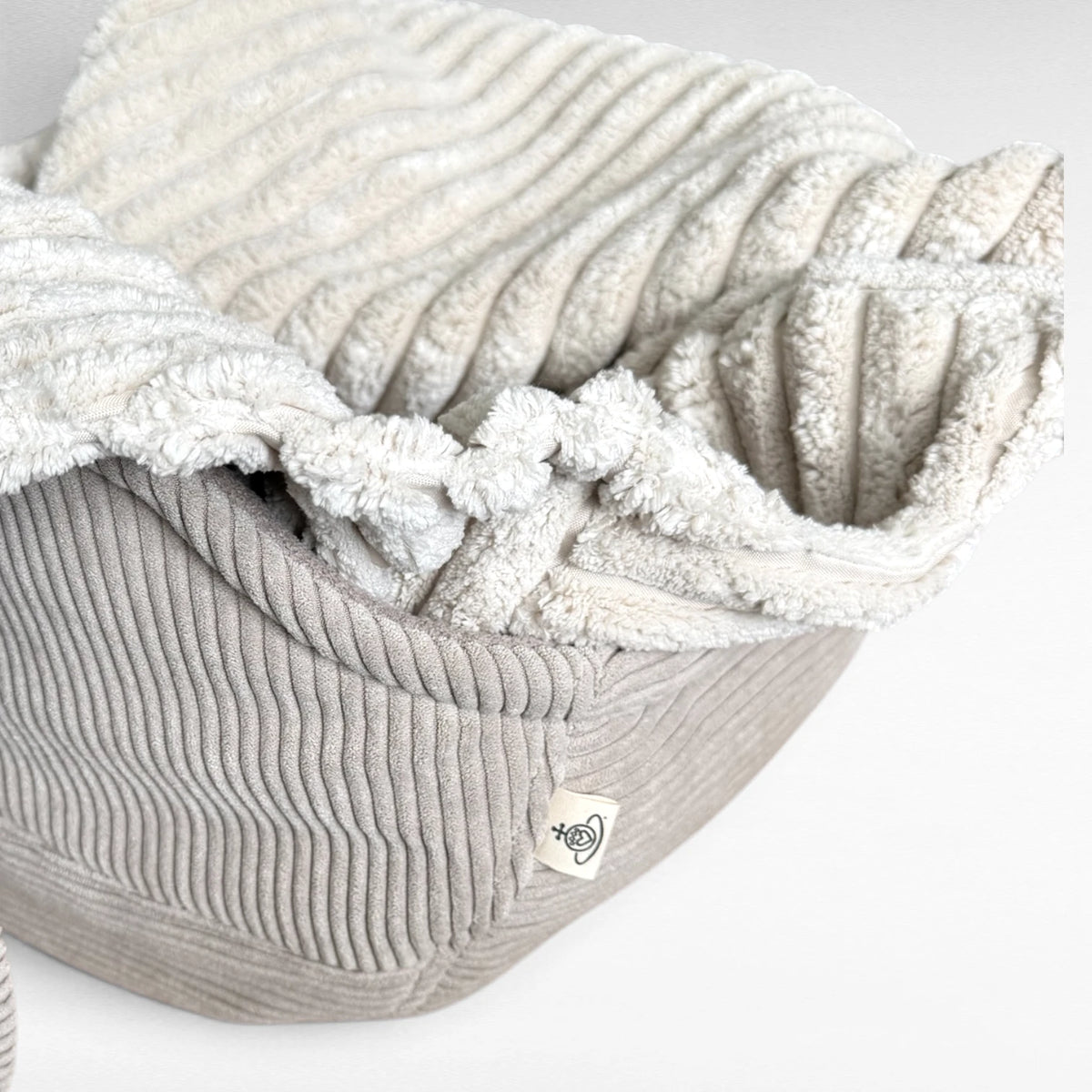 Hundeschlafsack Omo | Soft Maxi Cord | Beige