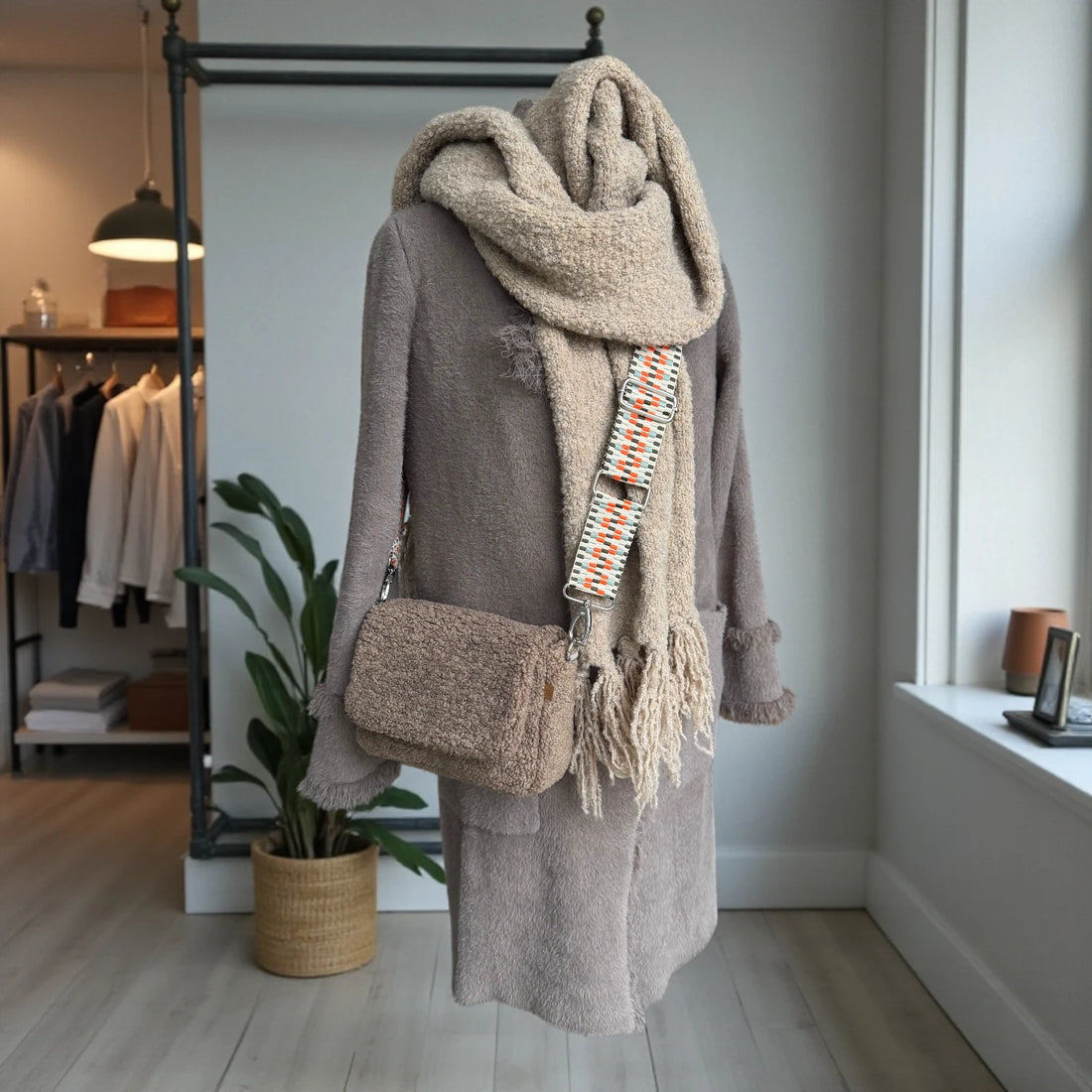 2 in 1 Tasche Miyu | Nordic Teddy | Braun