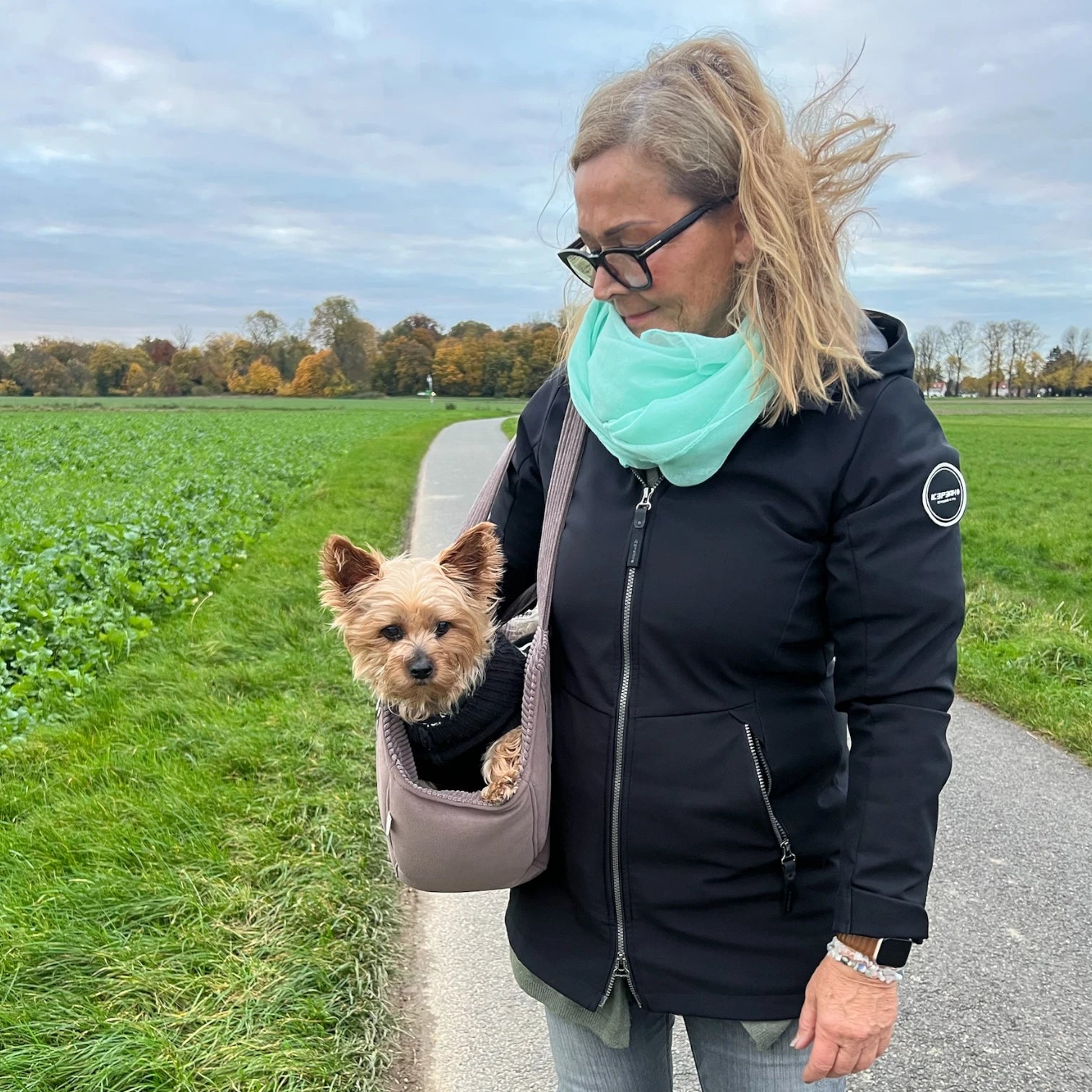 Hundetasche Mika | Hundetragetasche &amp; Körbchen bis 5 kg | Beige