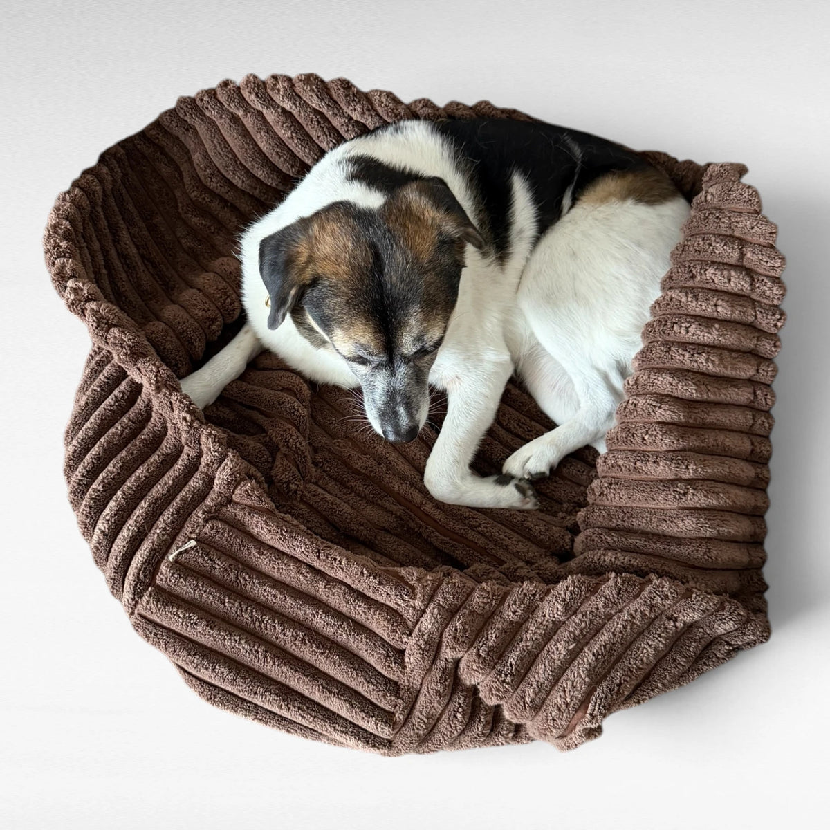 Hundeschlafsack Omo | Soft Maxi Cord | Braun