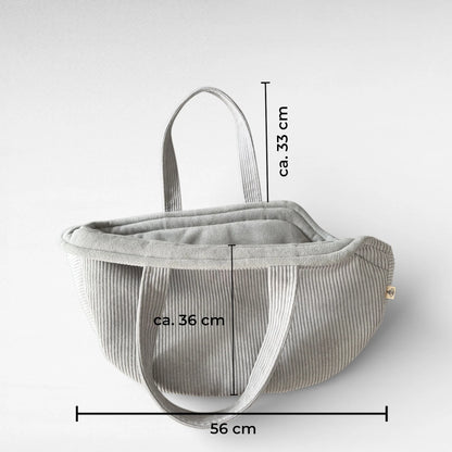 Hundetasche Hiro | bis ca. 9 kg | Hellgrau