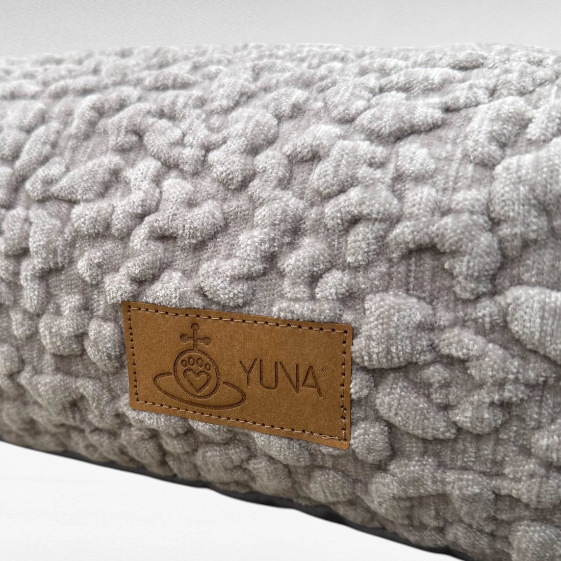 Wechselbezug Hundebett Rechteckig | Leopard Quilt Chenille