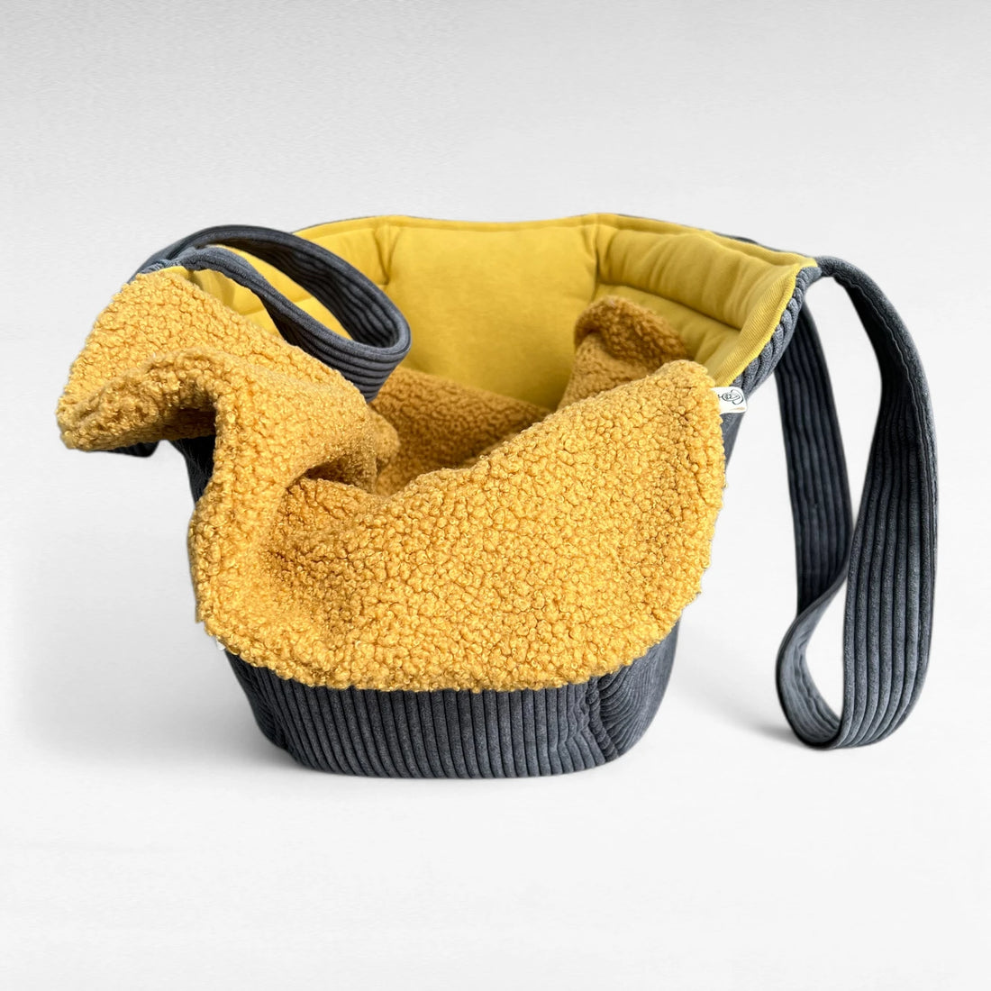 Herbst-Set 1 | Hundetasche Emi bis 5 kg + Hundedecke Hina | Dunkelgrau