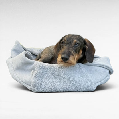 Set Oka &amp; Ori | Hundetasche &amp; Schlafsack | Hellgrau