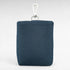 Rechteckiger Leckeribeutel mit Metallkarabiner aus Mesh Material in Farbe blau