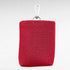 Rechteckiger Leckeribeutel mit Metallkarabiner aus Mesh Material in Farbe rot