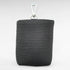 Rechteckiger Leckeribeutel mit Metallkarabiner aus Mesh Material in Farbe schwarz