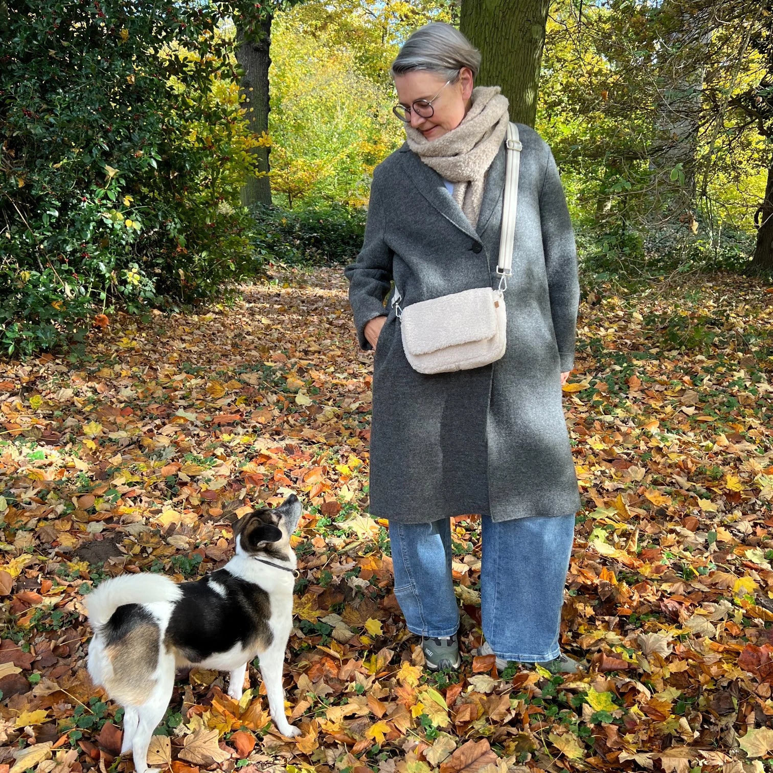 2 in 1 Tasche Miyu | Nordic Teddy | Beige