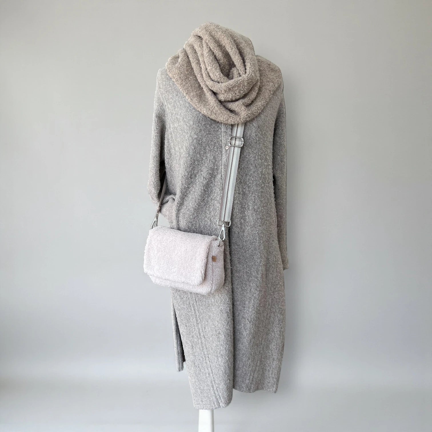 2 in 1 Tasche Miyu | Nordic Teddy | Beige