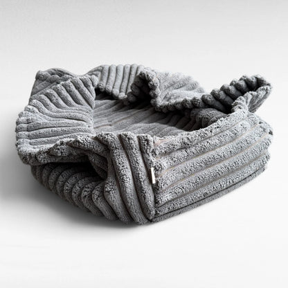 Hundeschlafsack Omo | Soft Maxi Cord | Grau
